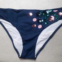 SLIP BIKINI BLU CON PAILETTES  TAGLIA 3