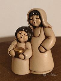 Thun presepe classico beige donna con bambino 