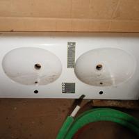 LAVABO DOPPIA VASCA CERAMICA GLOBO