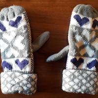 Moffole guanti con dita unite