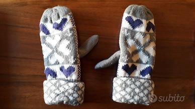 Moffole guanti con dita unite