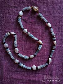 Agata con perle di vasca