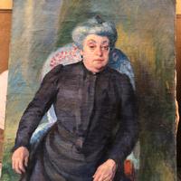 Ritratto di signora olio su tela