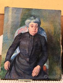 Ritratto di signora olio su tela