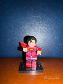 Mini figure Superman rosso compatibile LEGO