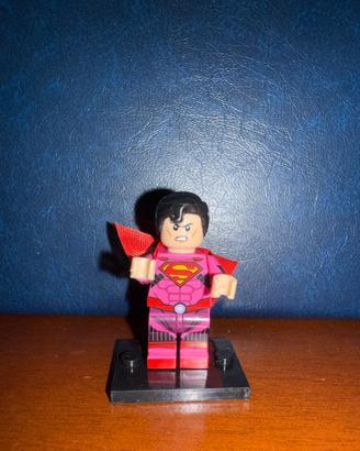 Mini figure Superman rosso compatibile LEGO