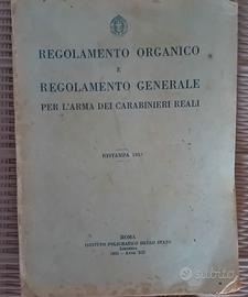 Regolamento dell arma dei carabinieri reali 1931