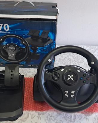 Volante con pedaliera 270°