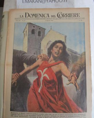 DOMENICA DEL CORRIERE N 14 / 1952 TRIESTE/ TITANIC