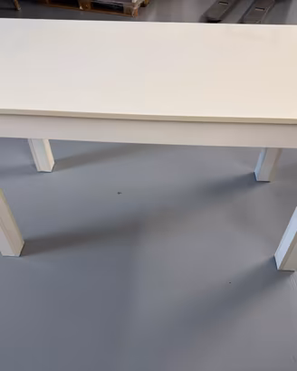Tavolino laccato bianco rettangolare