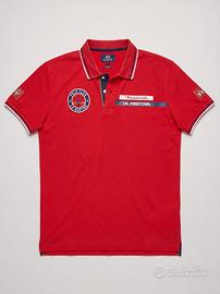 Polo La Martina × Maserati rossa Slim Fit L