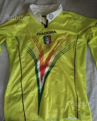 Maglia ufficiale gialla arbitro taglia S nuova mai