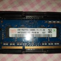 Ram 1 GB e/o 2 GB sodimm DDR3 PC3 10600S/12800S