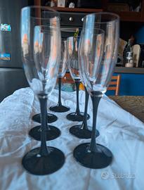 Set 7 bicchieri vintage flute Luminarc 