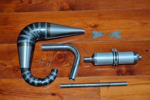 Marmitta artigianale minarelli p6 80cc