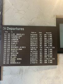 Tela Partenze Aeroportuali