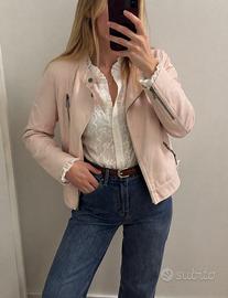 Giubbotto rosa cipria