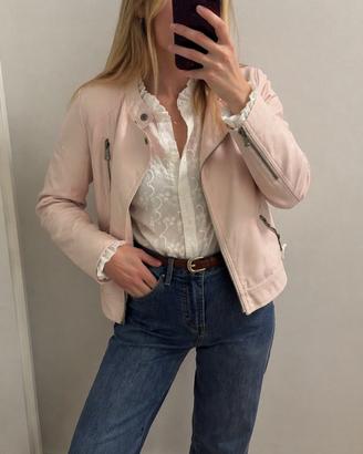 Giubbotto rosa cipria