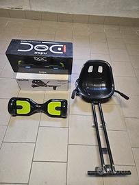 Hoverboard Doc Nilox nero + seggiolino