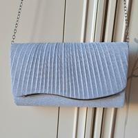 Pochette cerimonia argento 