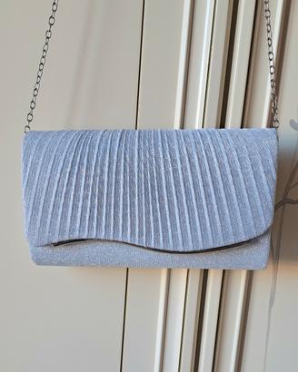Pochette cerimonia argento 