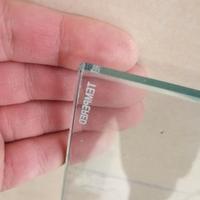 2 lastre di vetro temperato 120x107x0,5cm cad.