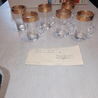 Bicchieri in vetro di Murano.