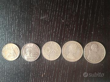 monete medaglia argento 