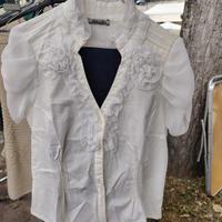 camicia donna vintage tg. 44 manica corta