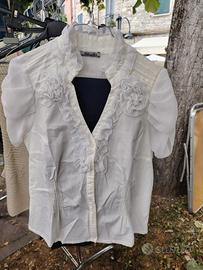 camicia donna vintage tg. 44 manica corta