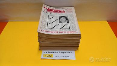LA SETTIMANA ENIGMISTICA, anno 1982, NON compilati