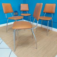 4 sedie anni 70 effetto coccodrillo 