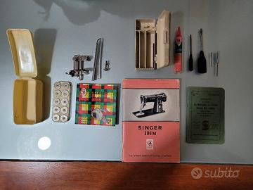 Manuali e apparecchi Singer macchine vintage