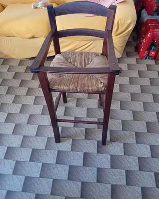 seggiolone di legno