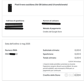 Google pixel 8 256 gb