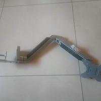 Braccio porta tv con morsetto per mensola