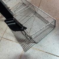 Rastrello in acciaio per telline.