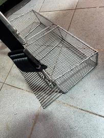 Rastrello in acciaio per telline.