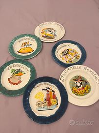 Raro servizio piatti De Simone serie Gastronomia