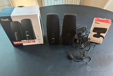 Trust - speaker set e webcam