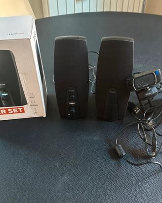 Trust - speaker set e webcam