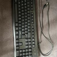 Tastiera da ufficio nera USB-A