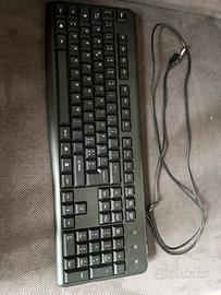 Tastiera da ufficio nera USB-A