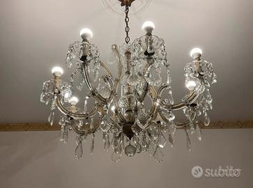 Lampadario gocce cristallo