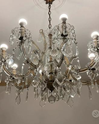 Lampadario gocce cristallo