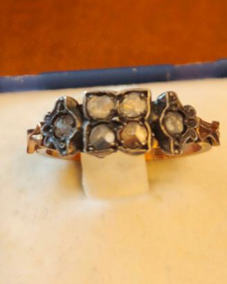 ANELLO ANTICO IN ORO CON DIAMANTI