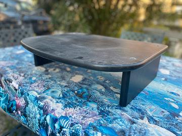 Rialzo supporto TV monitor gomma rigida nero