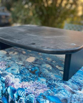 Rialzo supporto TV monitor gomma rigida nero