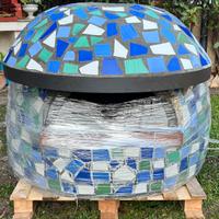 Forno a legna professionale con mattoni Sorrento