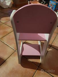 Seggiolone bambole in legno